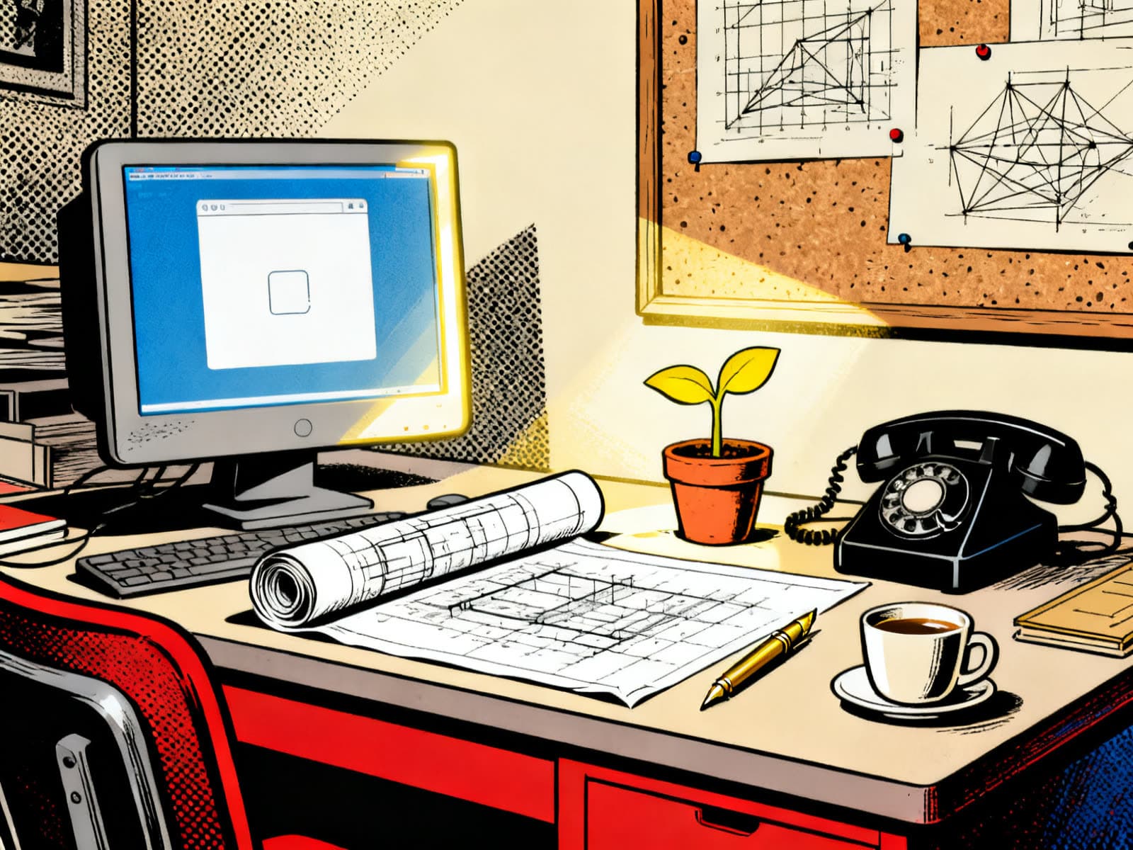 A working studio bench where one useful idea becomes a real business system